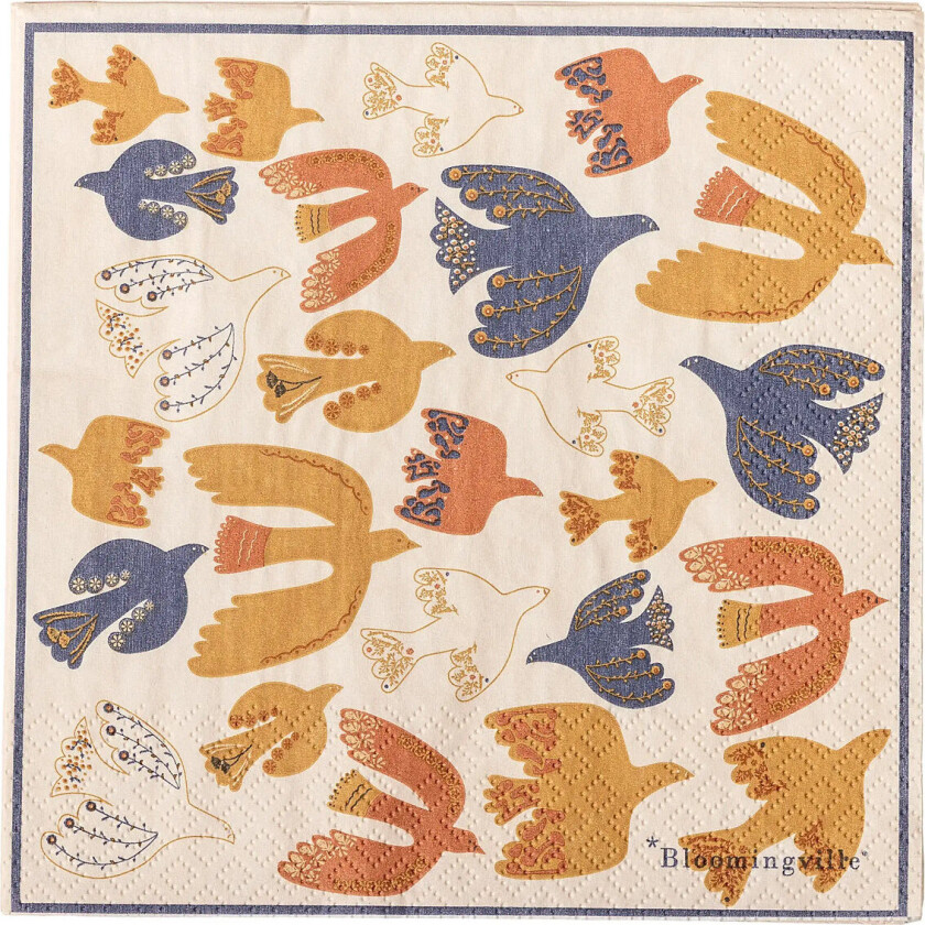 Anniversary Napkin - Multi/patterned - 33X33CM