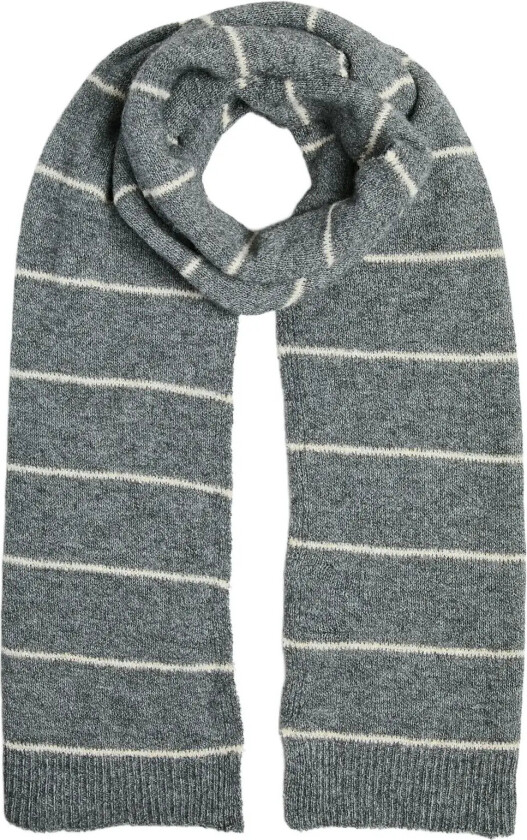 Pcnorma Long Stripe Scarf Bc - Grey - ONE SIZE