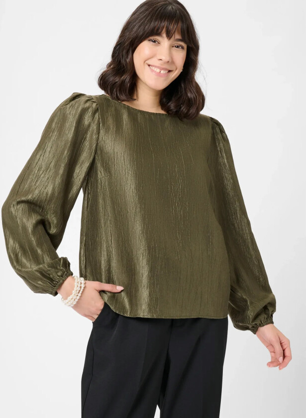 Karizz Blouse - Khaki green - 34