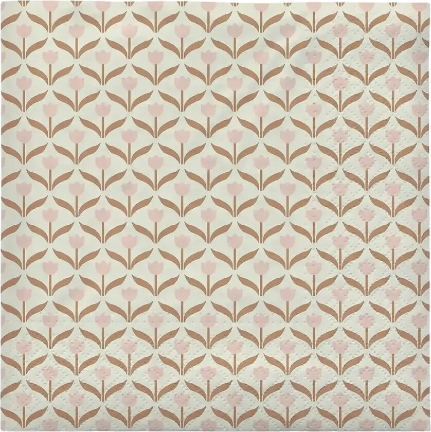 Tulip Paper Napkin - Beige - L 33CM