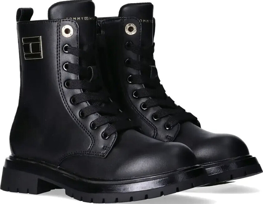 Lace Up Booties - Black - 38/24CM