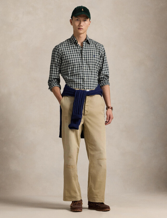 Custom Fit Plaid Twill Shirt - Multi/patterned - S