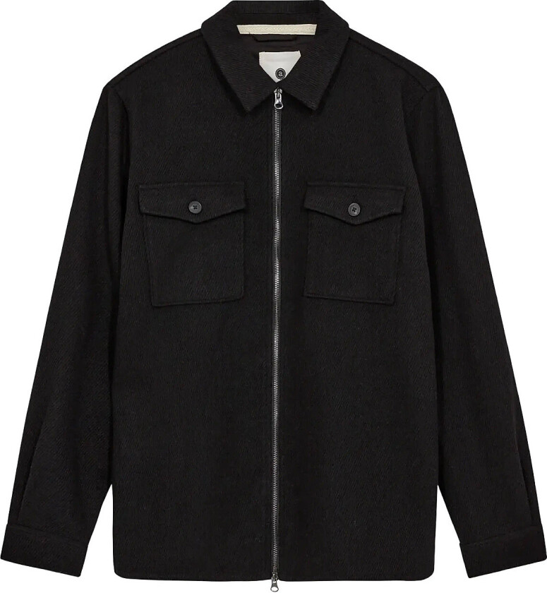 Akhanky Heavy Twill Overshirt - Black - XL