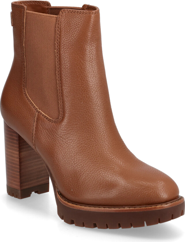 Layne Pebbled Leather Bootie - Beige - 38