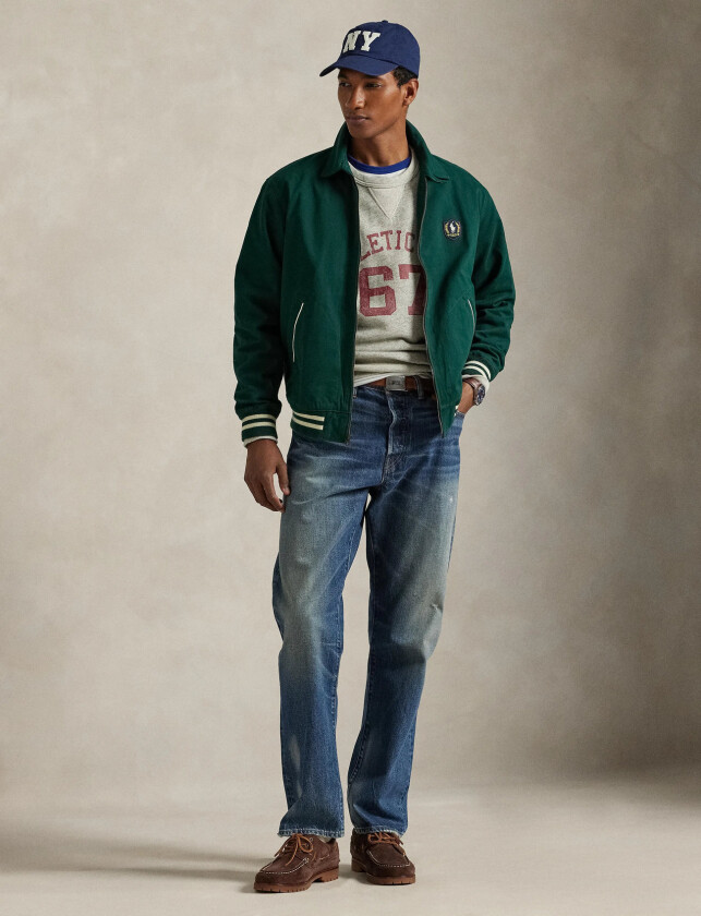 Pony-Patch Twill Jacket - Green - S