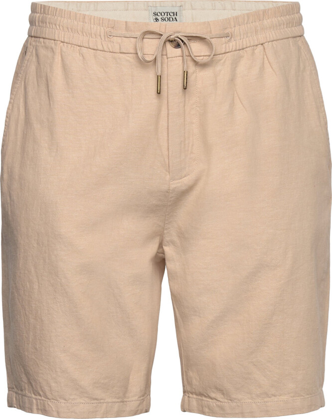 Seasonal Core - Fave Cotton/Linen Twill Bermuda - Beige - 28