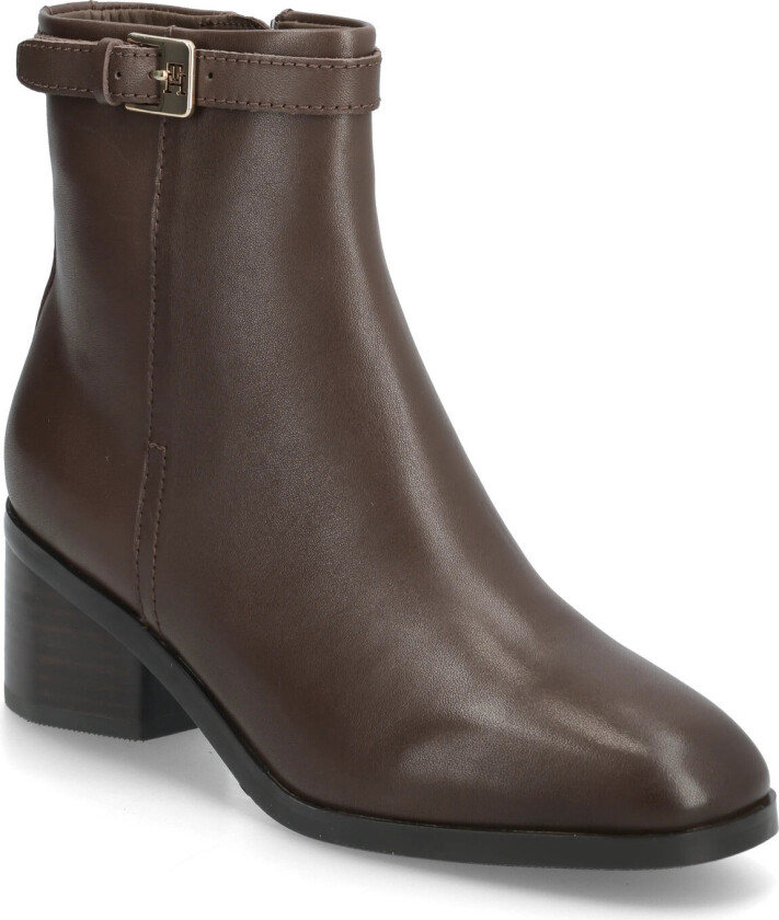 Th Buckle Riding Mid Heel Bootie - Brown - 41