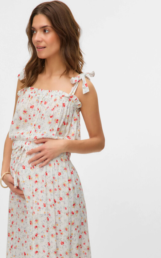 Mlora Lia Strap Wo Top 2F - White - XS