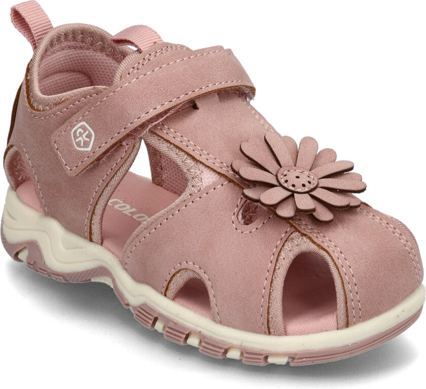 Baby Sandals W. Velcro Strap - Pink - 27