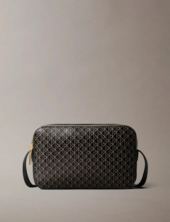 Emblem Aop Elongated Camera Bag - Black - ONE SIZE