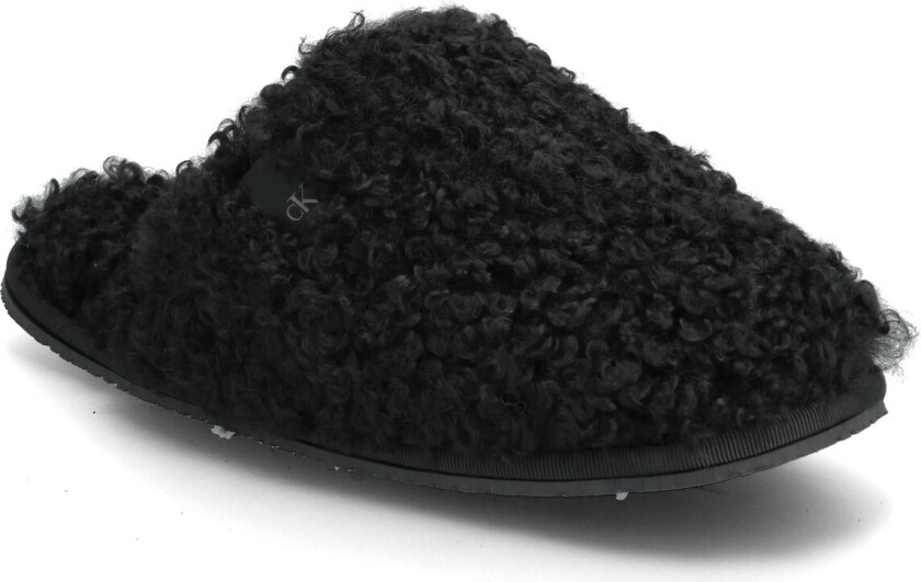 Close Slipper Fur - Black - 37