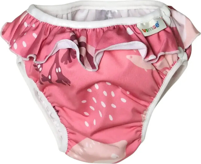 Swim Diaper Xl 11-14Kg, Pink Whale Frill - Pink - XL 11/14KG