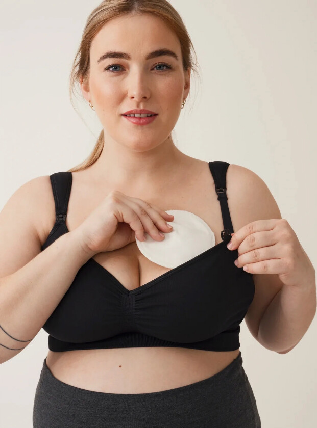 Nursing Pads Organic Cotton, Natural 3-Pairs - White - ONE SIZE