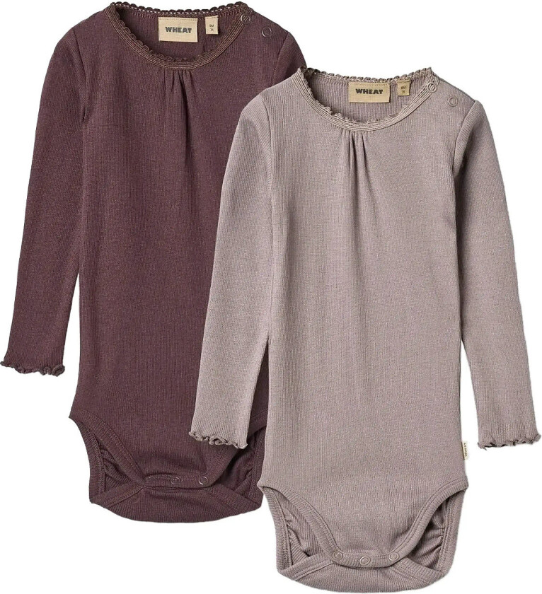 2 Rib Body L/S Lotta - Purple - 56