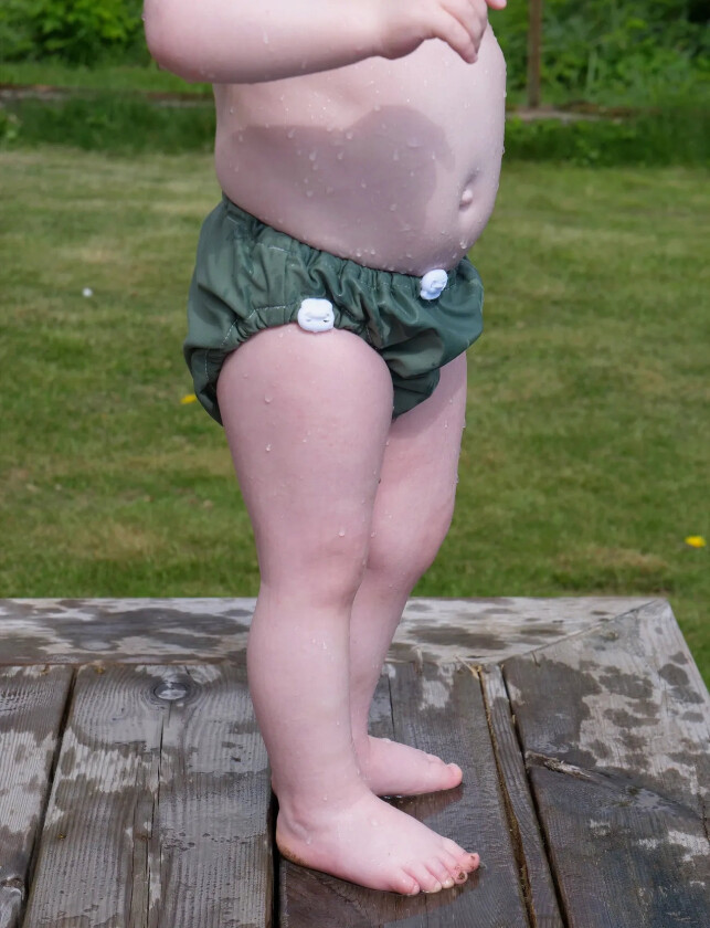 Swim Diaper Drawstring S/M 6-10Kg, Olive Green - Green - S/M 6-10KG