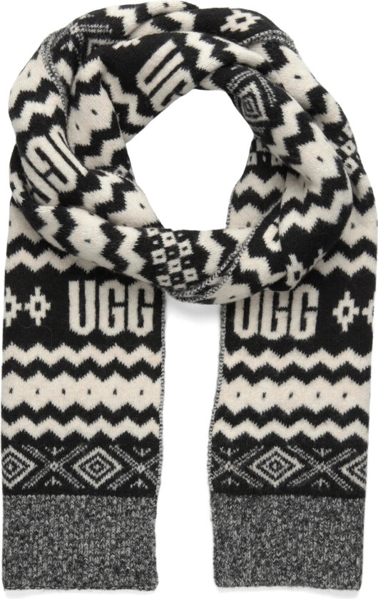 Chunky Uggisle Scarf - Black - ONE SIZE