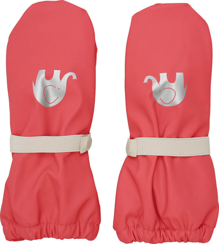 Padded Pu-Mittens - Red - 0-2Y