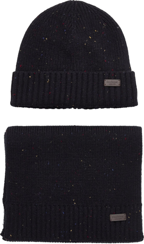 Car F Beanie/Scarf Gift Set - Black - ONE SIZE
