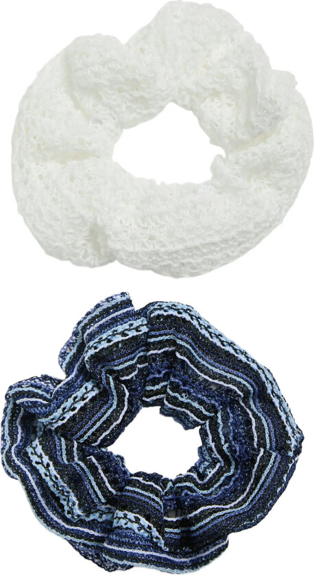 Pctrine 2-Pack Scrunchie - White - ONE SIZE