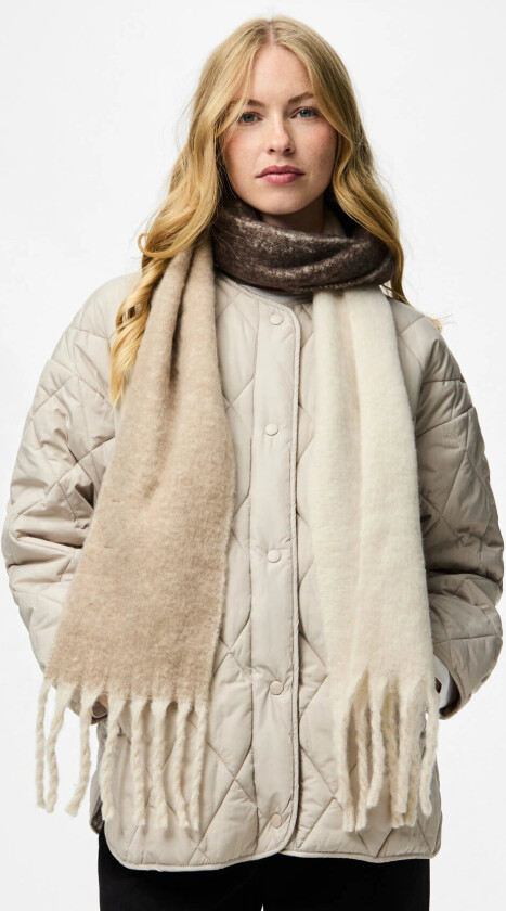 Pcbea Narrow Long Scarf Noos Bc - Beige - ONE SIZE