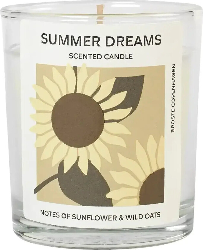 Summer Dreams Scented Candle - White - Ø 7.4 CM