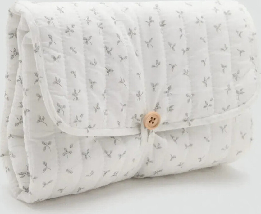 Floral Travel Changing Mat - White - ONE SIZE