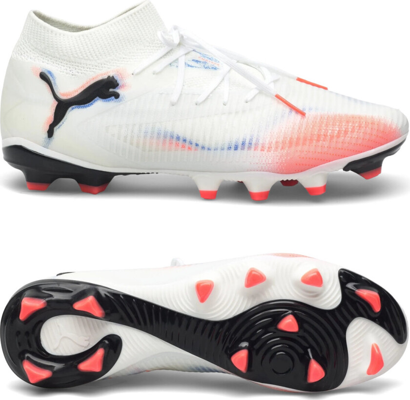 Future 8 Pro FG/AG Untamed - White/ Svart/rød, størrelse 44