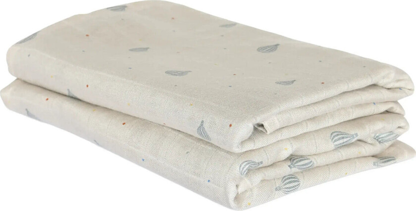 Josefine Bamboo Muslin Cloth 2-Pack - Beige - ONE SIZE