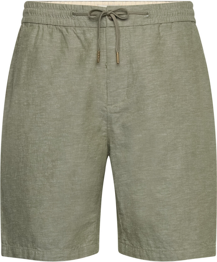 Seasonal Core - Fave Cotton/Linen Twill Bermuda - Green - 28