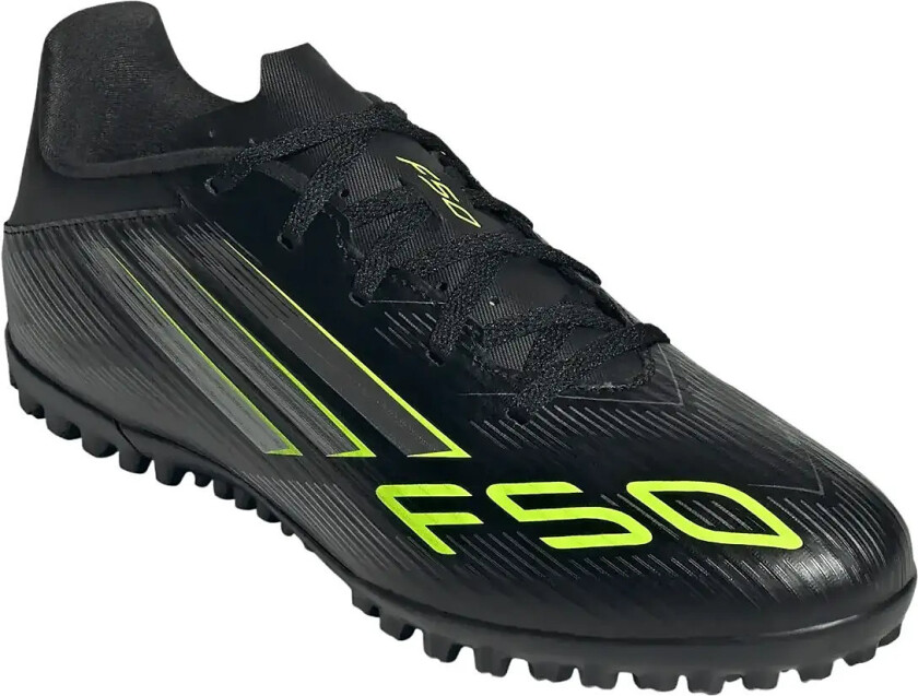 F50 Club Tf Electric Stealth - Svart/metall/sitron - Turf (Tf), størrelse 47⅓