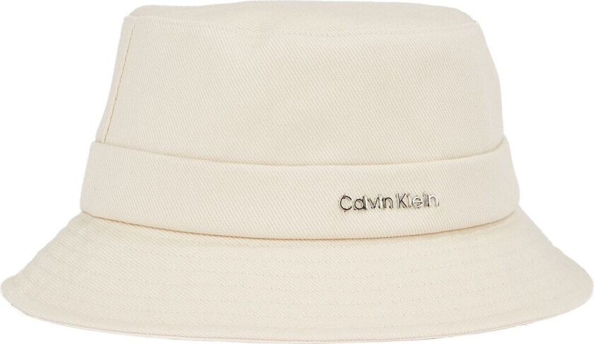 Back Tie Cotton Twill Bucket - Beige - ONE SIZE