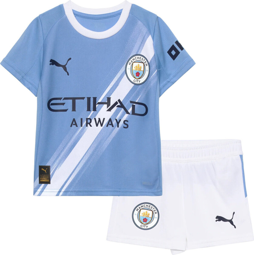 Manchester City Hjemmedrakt 2025/26 Mini-kit Barn - PUMA, størrelse 116 cm