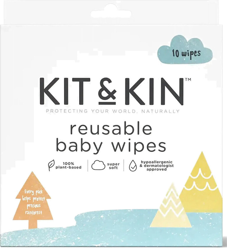 Bilde av Reusable Baby Wipes 10-P - White - ONE SIZE