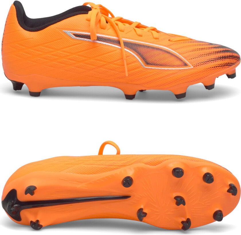 Ultra 6 Play FG/AG Hot Pursuit - Varmebrann/ Svart/rød, størrelse 43