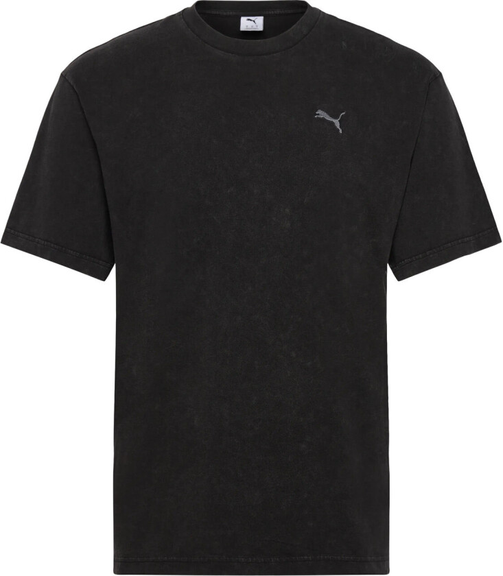 Ess Elevated Relaxed Wash Tee - Black - M