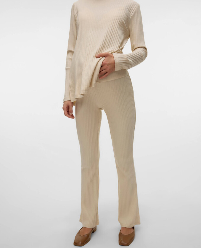 Mlbeysa Flared Jrs Pants 2F - Cream - XXL