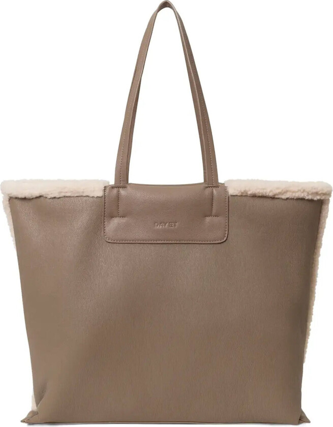 Day Faux Shearling Bag - Beige - ONE SIZE