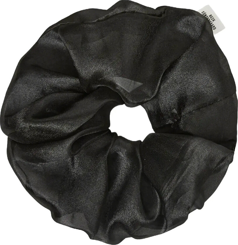 Organza Scrunchie - Black - ONE SIZE