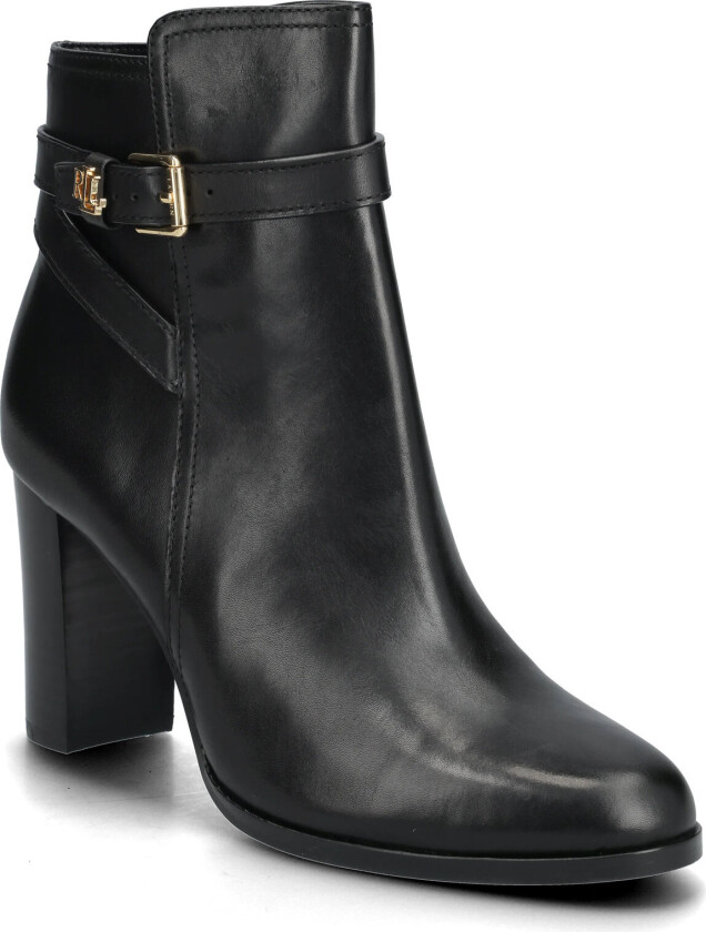 Brooke Ii Burnished Leather Bootie Heel - Black - 41