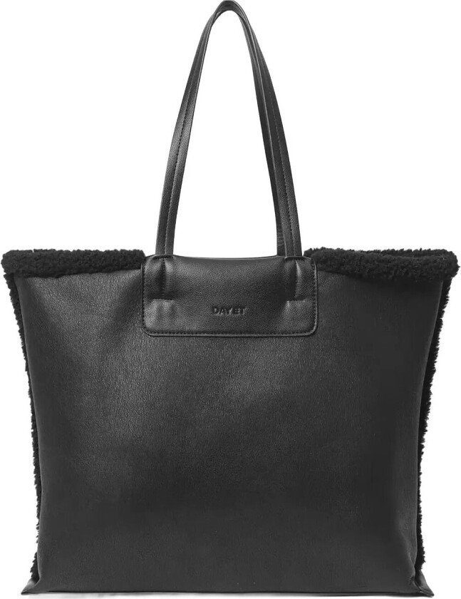 Day Faux Shearling Bag - Black - ONE SIZE