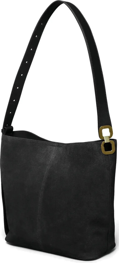 Suede Tote Bag - Black - 26X12X27CM