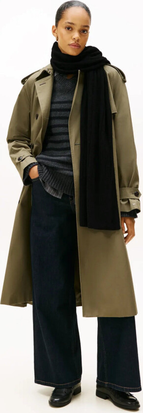 Th Flag Fluffy Scarf - Black - ONE SIZE