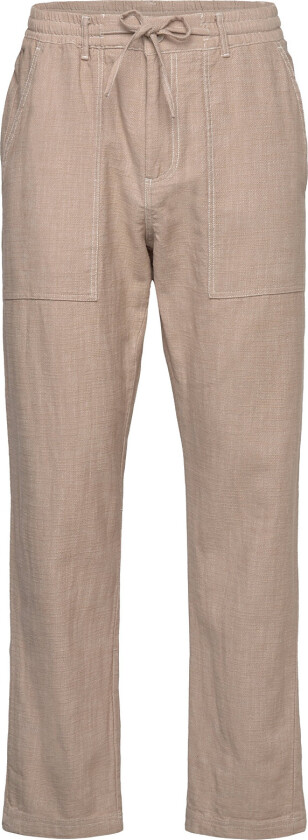 Akjan Twill Contrast Pants - Beige - XL