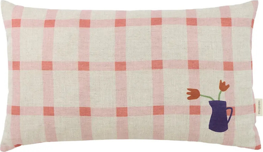 Vibes Rect. Cushion Linen 44X25 M - Pink - ONE SIZE
