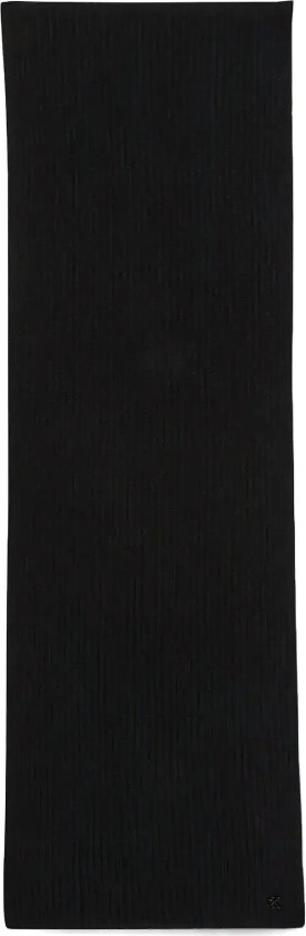 Ck Metal Wool Rib Scarf - Black - ONE SIZE