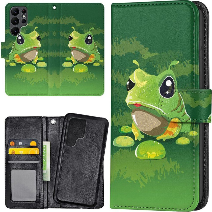 Samsung Galaxy S23 Ultra - Lommebok Deksel Frosk