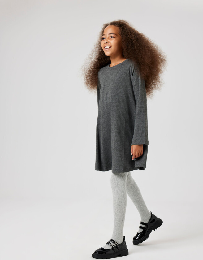 Nkfolenia Ls Dress - Grey - 140