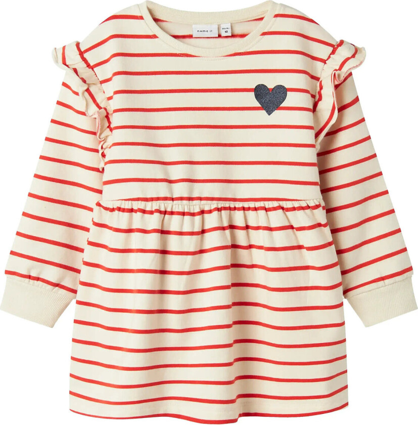 Nmftorina Nreg Swe Dress Bru Pb - Red - 92