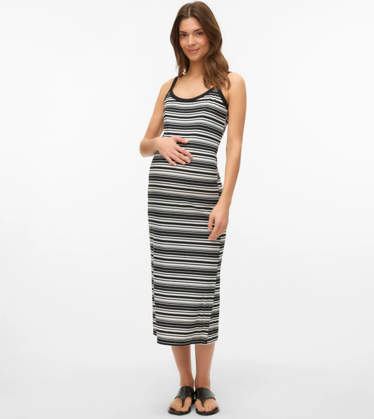 Mlsarafina Strap Jrs Midi Dress - Black - XS