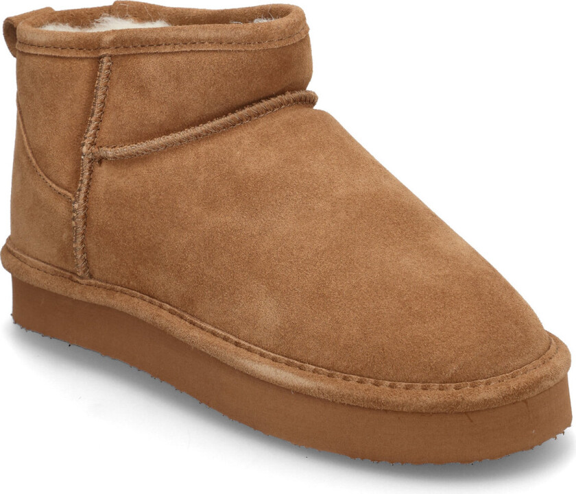 Biasnow Flatform Ankle Boot Suede - Brown - 38